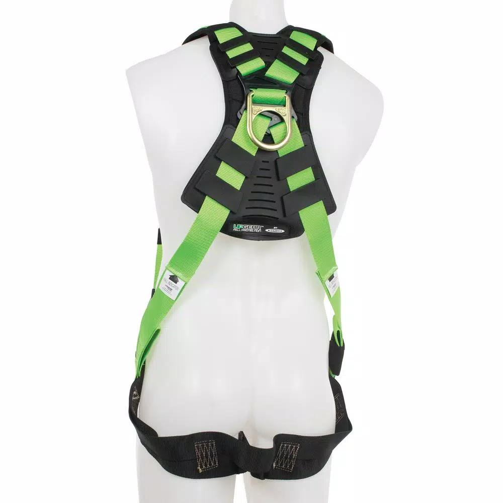 WERNER UpGear H513002 Easy-Wear Safety Harness - Green, One Size