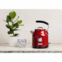 Haden Dorset 1.7L Red Stainless Steel Electric Cordless Kettle, 7-Cup Capacity thumbnail 2
