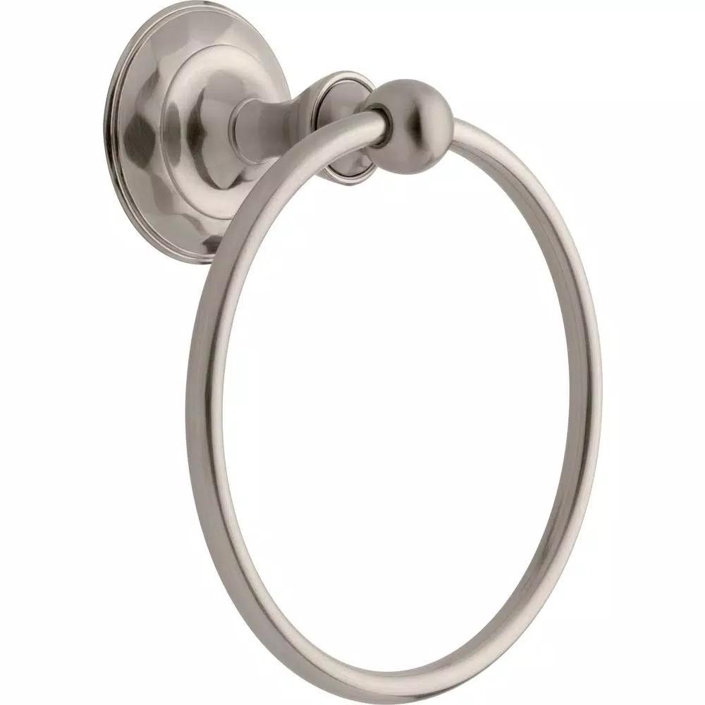 Delta Pirouette Towel Ring in SpotShield Brushed Nickel