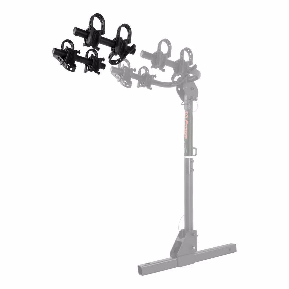 CURT Towable Extendable Hitch-Mounted Bike Rack, 2" Shank, 2,000 lbs. Capacity, 2 or 4 Bikes