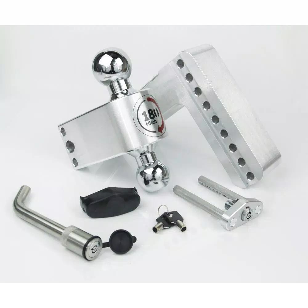 Weigh Safe 180 Hitch by Weigh-Safe Chrome Tow Ball Edition Adjustable Ball Mount