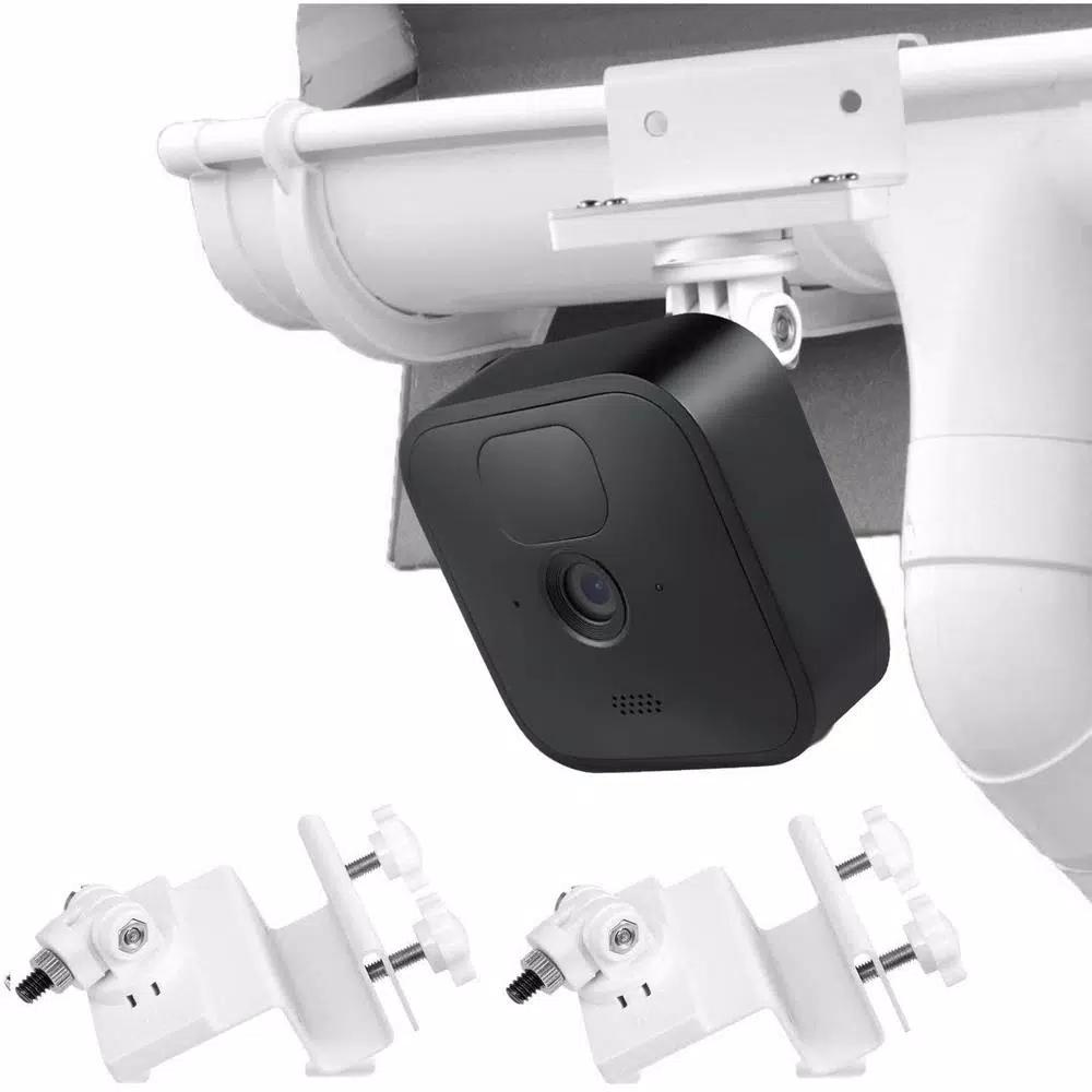 Wasserstein Weatherproof Gutter Mount for Blink Outdoor, XT and XT2 Cameras, 2-Pack, White