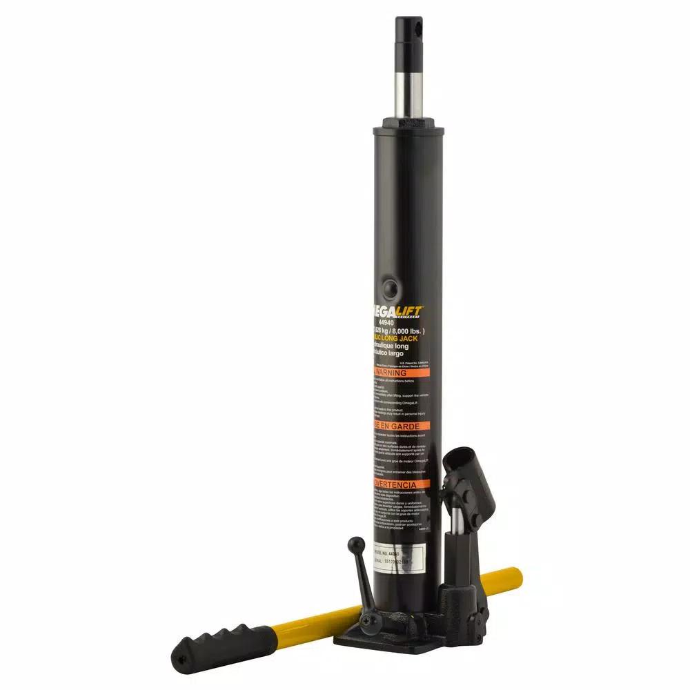 Omega 44940 Hydraulic Long Ram Crane Jack - 4 Ton Capacity - Hard Cast Steel