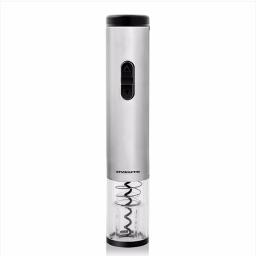 Ovente Electric Wine Bottle Opener with Foil Cutter and LED Light, Stainless Steel, Silver thumbnail 1