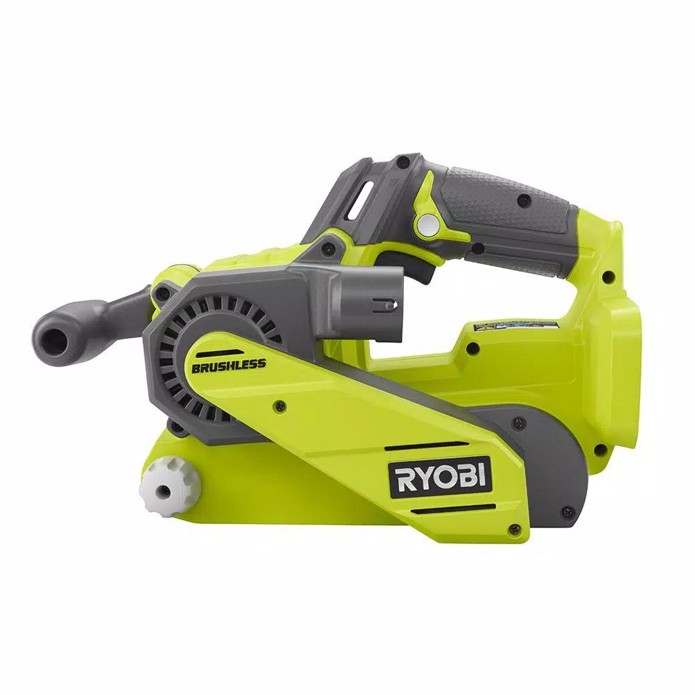 RYOBI 18V ONE+ Brushless Belt Sander and Corner Cat Finish Sander Combo Kit (Tools Only)
