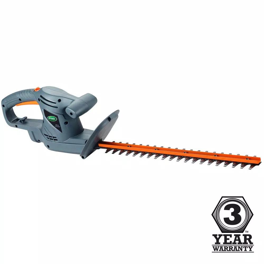 Scotts 20 in. Corded Electric Hedge Trimmer, 3.2 Amp