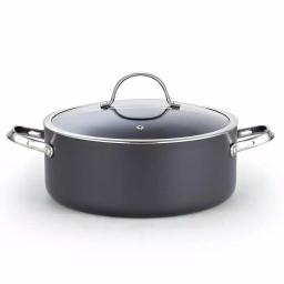 Cooks Standard 7 Qt. Hard-Anodized Aluminum Nonstick Casserole Dish with Glass Lid, Black thumbnail 4