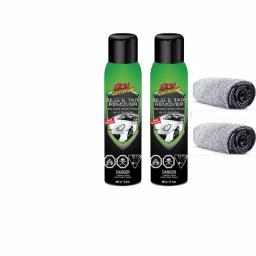 Dry Shine Bug and Tar Remover 17.2 oz. Waterless Car Wash Detailer with 2-Pack Microfiber Towels thumbnail 1