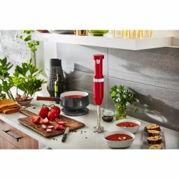 KitchenAid Cordless Variable Speed Hand Blender with Chopper and Whisk Attachments, Passion Red thumbnail 4