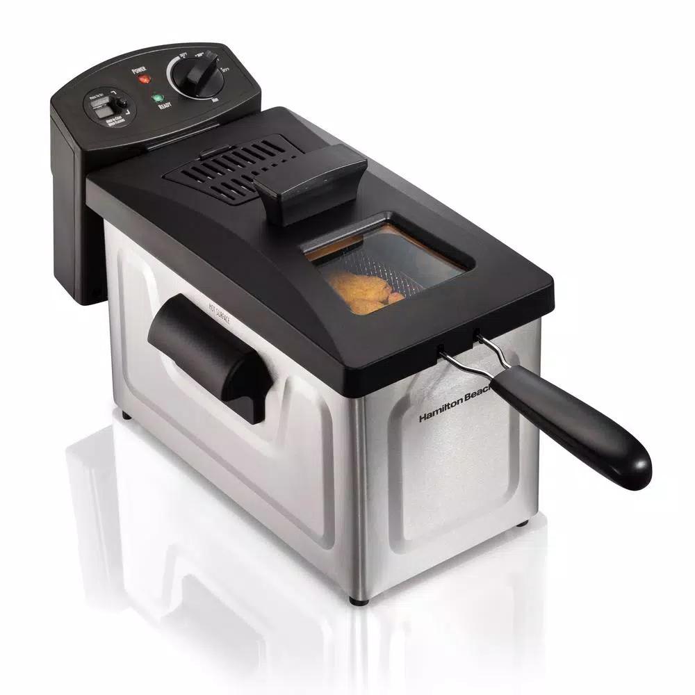 Hamilton Beach 3 Qt. Stainless Steel Deep Fryer with Digital Timer