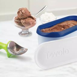 Tovolo Glide-A-Scoop 1.5 Qt. Insulated Ice Cream Tub, Airtight Reusable Freezer Container, Deep Indigo thumbnail 3