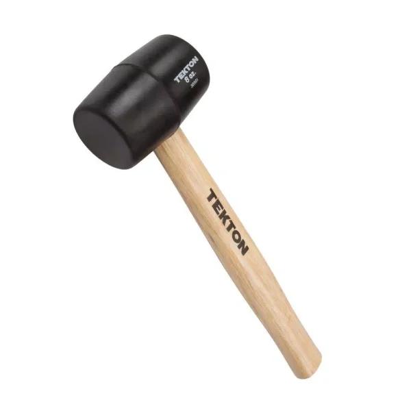 TEKTON 8 oz. Rubber Mallet with Wood Handle