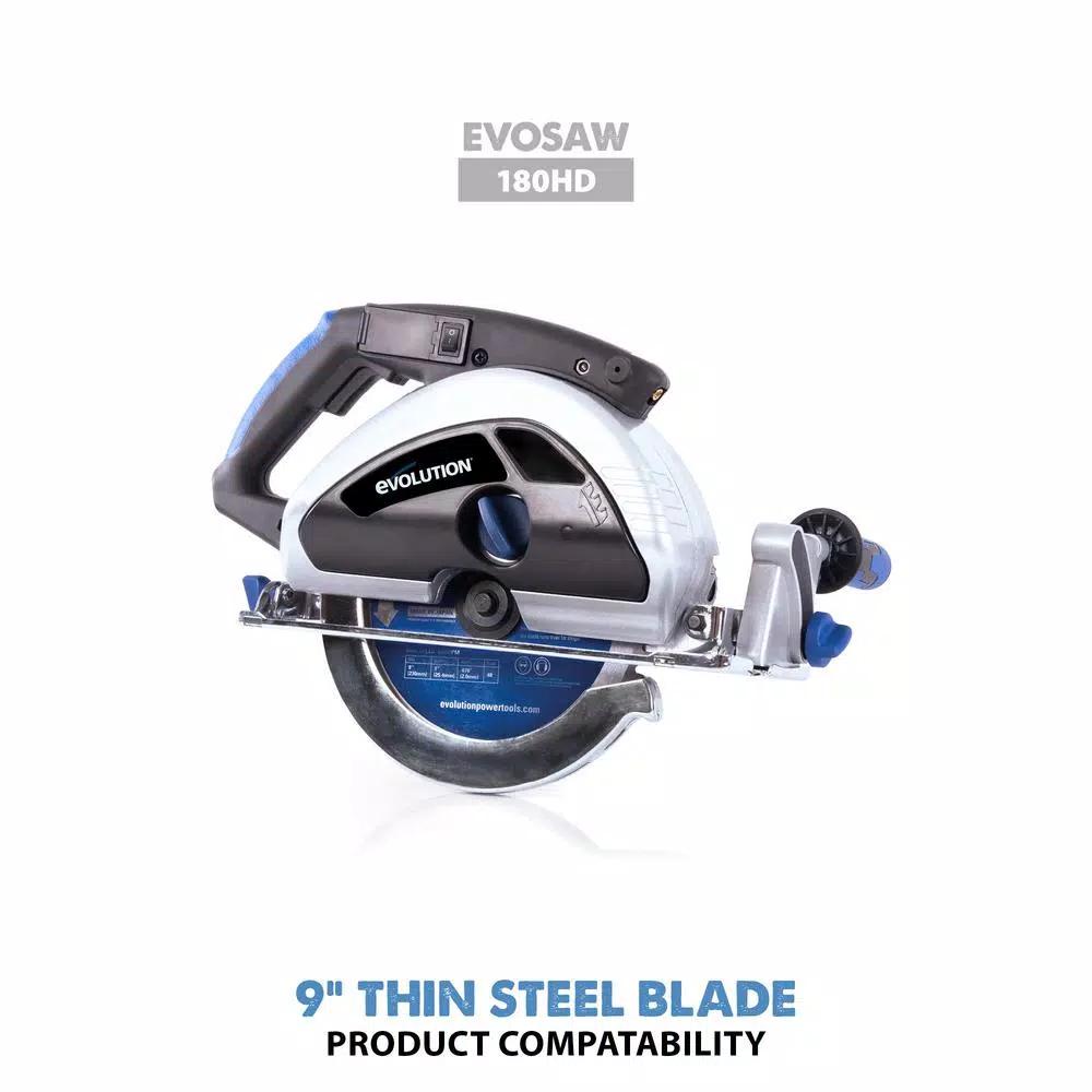 Evolution Power Tools Evolution 9 in. 68-Teeth Carbide Metal Cutting Saw Blade for Thin Steel