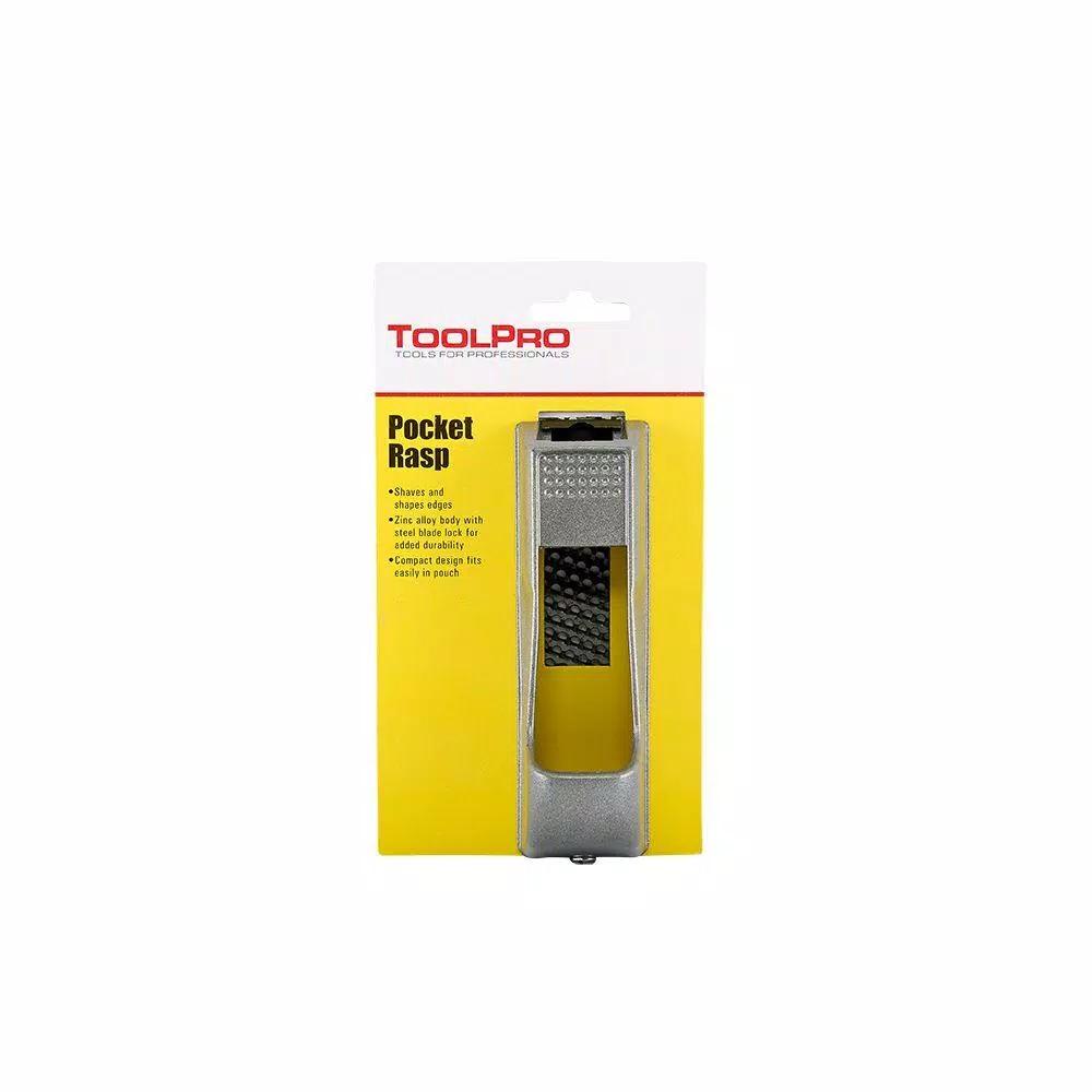 ToolPro Pocket Rasp Hand Tool for Ceiling Tiles, Drywall, Wood, and Foam Board