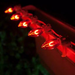 Wintergreen Lighting FlexFilament C9 Red LED Vintage Edison Shatterproof Christmas Light Bulbs (5-Pack) thumbnail 3