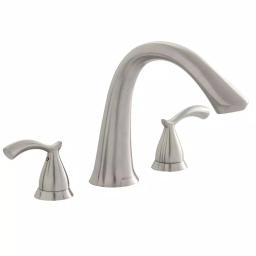 Glacier Bay Edgewood 2-Handle Deck-Mount Roman Tub Faucet, Brushed Nickel thumbnail 1