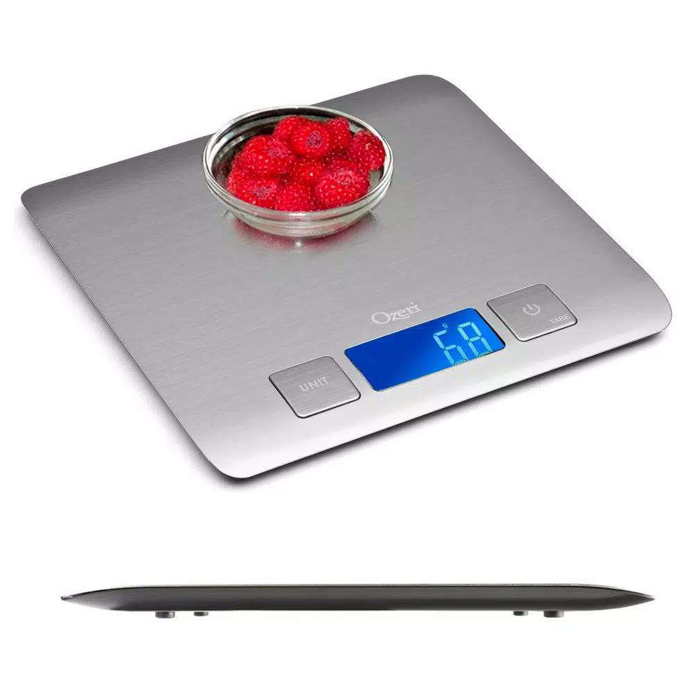 Ozeri Zenith Digital Kitchen Scale, SUS304 Stainless Steel with Fingerprint Resistant Coating