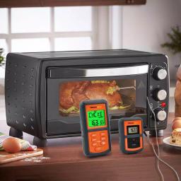 ThermoPro TP-07 Digital Wireless Cooking Thermometer with 300ft Range and Smart Backlit Display thumbnail 5