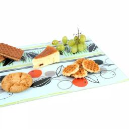 Creative Home Tempered Glass Cutting and Serving Board with Flower Pattern, 11.75 x 15 in. thumbnail 5