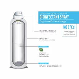 SEVENTH GENERATION Eucalyptus, Spearmint & Thyme Disinfectant Aerosol Spray, 13.9 oz (8-Count) thumbnail 3