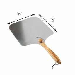 Honey-Can-Do 14 in. x 16 in. Aluminum Foldable Pizza Peel with Wood Handle thumbnail 5