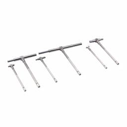 Steel Core 6-Piece Telescoping Gauge Set, 5/16 in. to 6 in. Range Precision T-Bore Hole Gauge thumbnail 1
