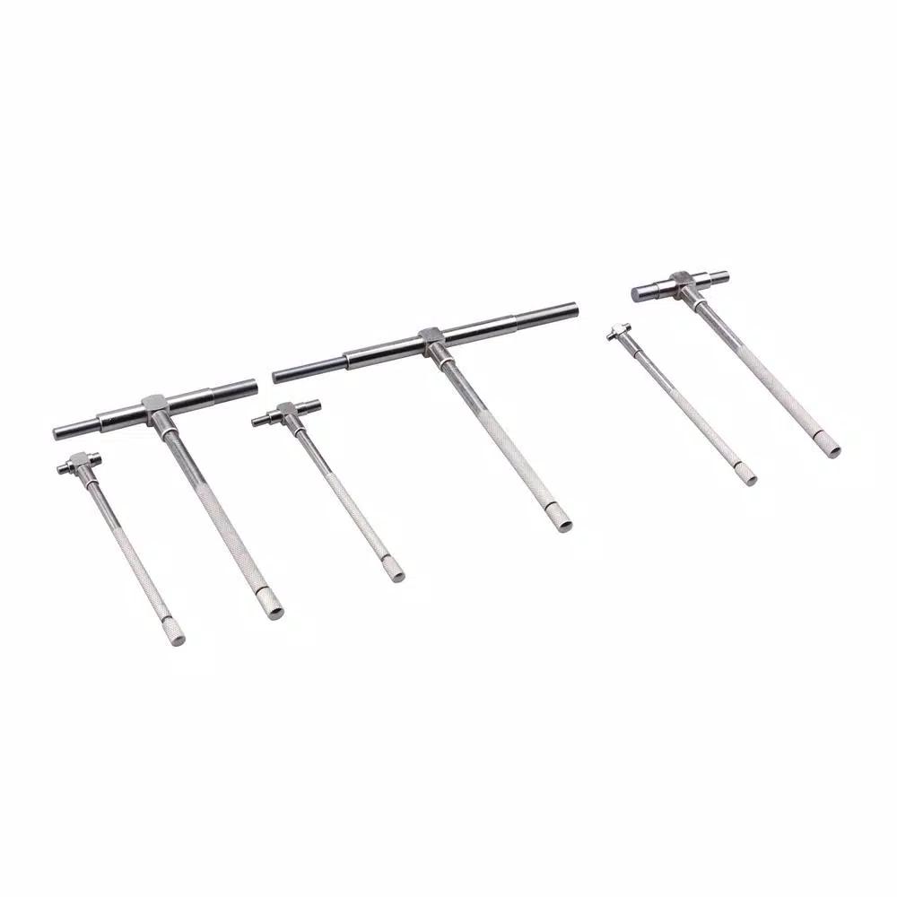 Steel Core 6-Piece Telescoping Gauge Set, 5/16 in. to 6 in. Range Precision T-Bore Hole Gauge