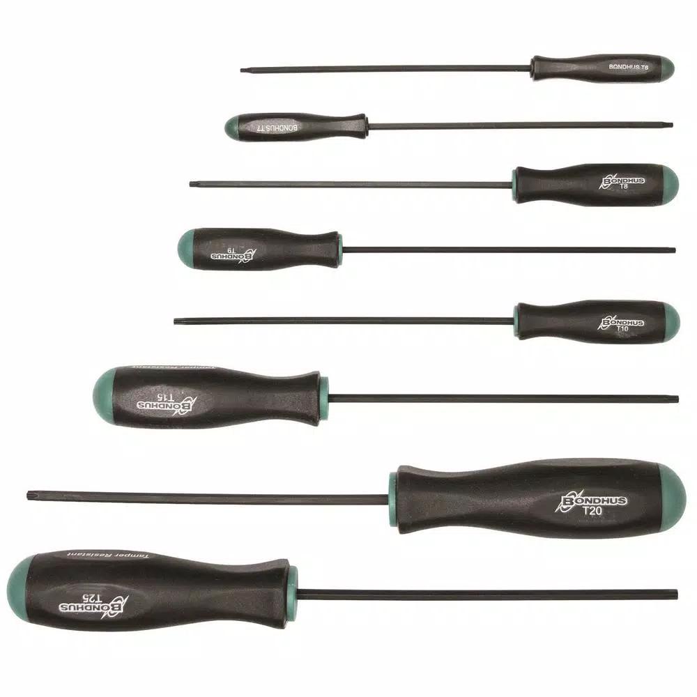Bondhus 8-Piece Torx Screwdriver Set with ProGuard Finish