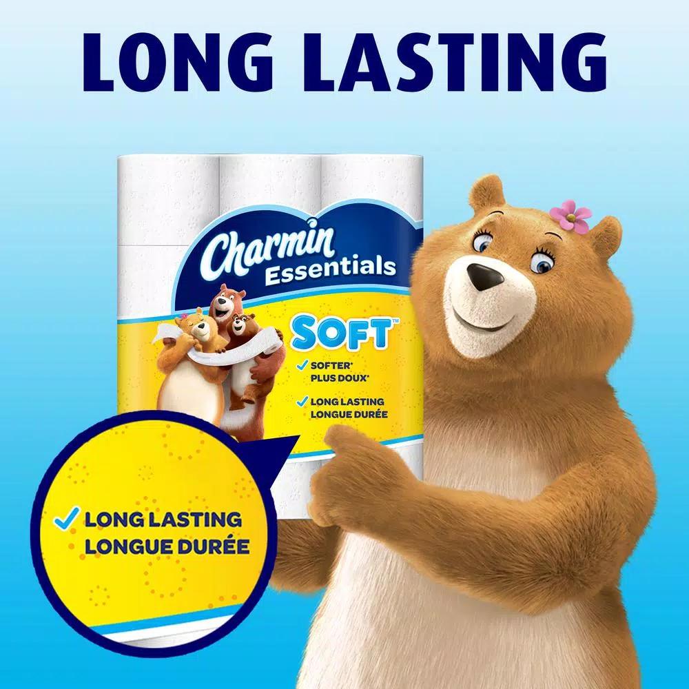 Charmin Essentials Soft 2-Ply Toilet Paper, 48 Giant Rolls
