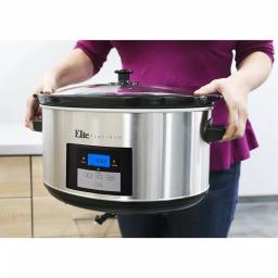 Elite Platinum 8.5 Qt. Stainless Steel Programmable Slow Cooker with Digital Display thumbnail 3
