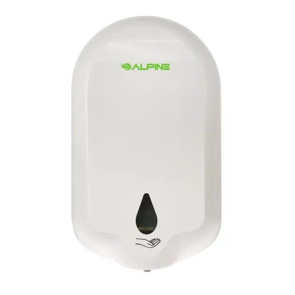 Alpine Industries 1100ml Automatic Liquid Gel Hand Sanitizer & Soap Dispenser, White
