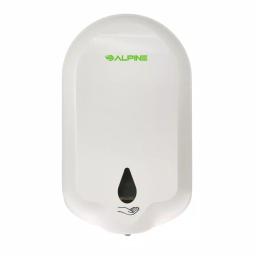 Alpine Industries 1100ml Automatic Liquid Gel Hand Sanitizer & Soap Dispenser, White thumbnail 1