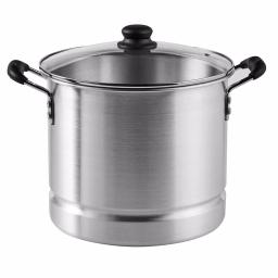 IMUSA 32 Qt. Aluminum Stovetop Steamer with Tempered Glass Lid thumbnail 1