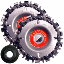 King Arthur's Tools Lancelot 14 Tandem Combo Saw Chain Cutter Accessory for 4.5 in. Angle Grinders thumbnail 1