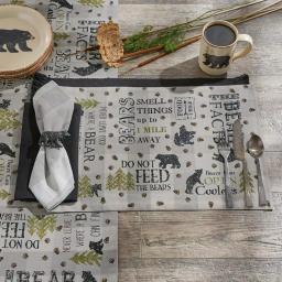 Park Designs Bear Tracks 5-Piece Stainless Steel Flatware Set, Service for 1, Burnished Steel thumbnail 4