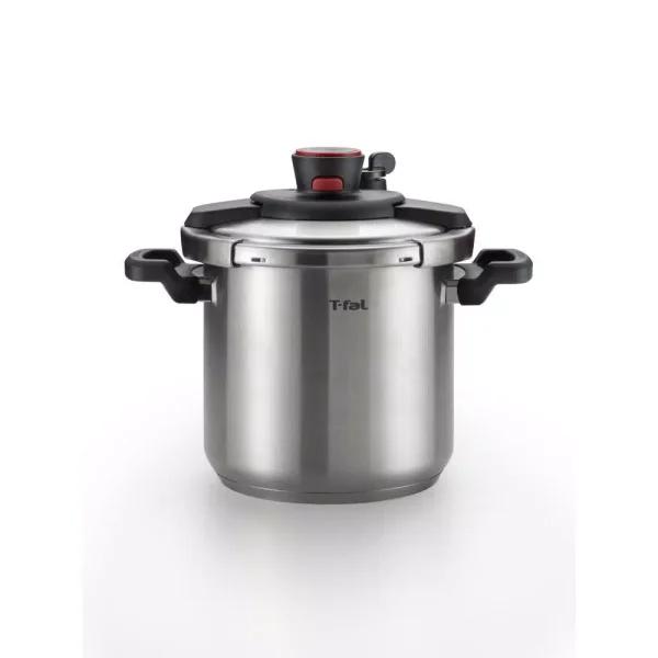 T-fal Clipso 8 Qt. Stainless Steel Stove Top Pressure Cooker with Steam Basket