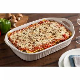 Corningware French White 3-Qt Ceramic Oval Casserole Baker, White thumbnail 4