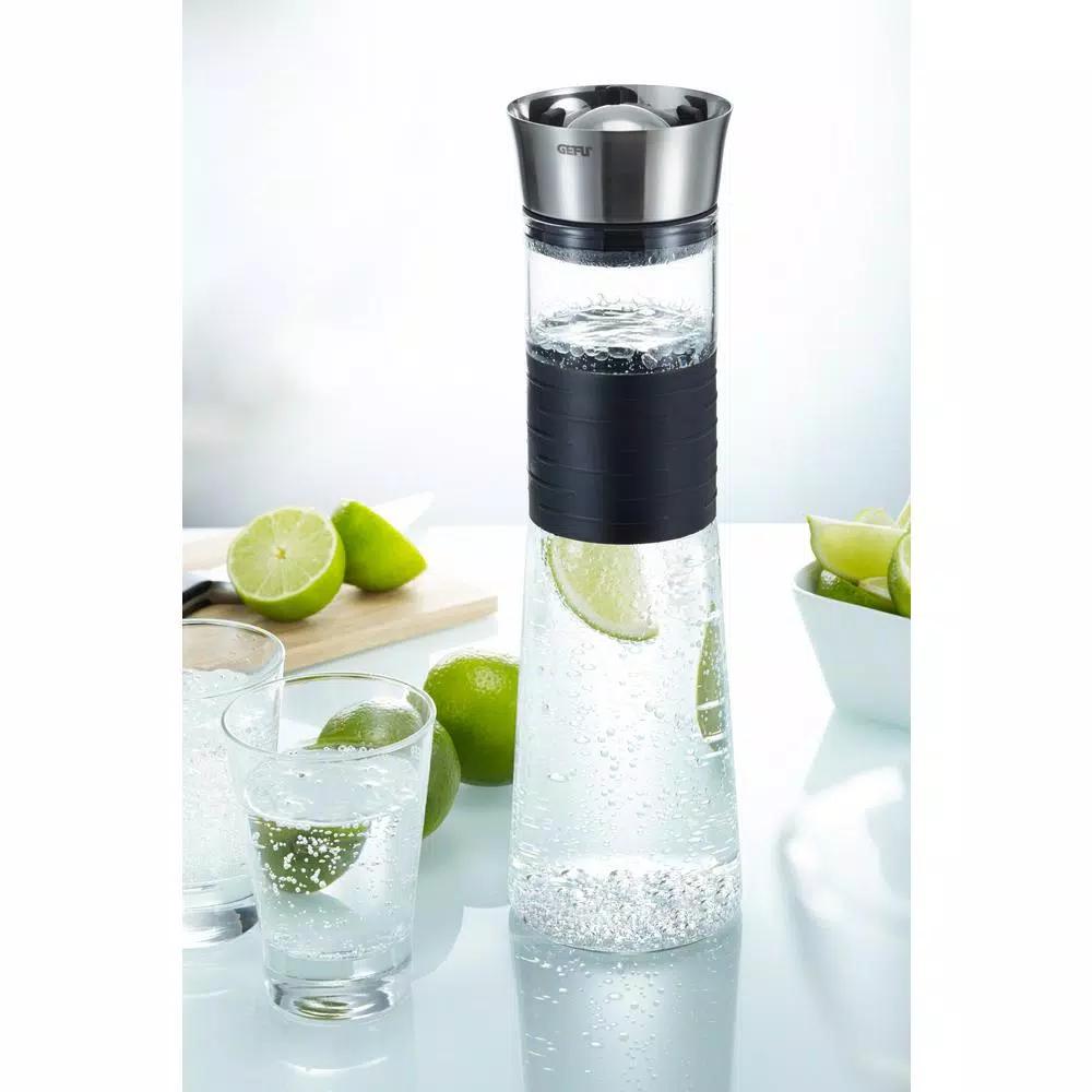GEFU Borosilicate Glass Carafe with Innovative Ball Stopper - 1L