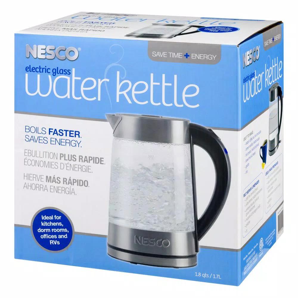 Nesco 1.8 Qt. Stainless Steel Electric Water Kettle, 1500W, Silver