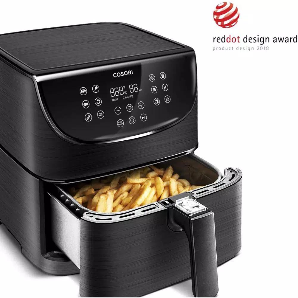 Cosori 5.8 Qt. Smart Air Fryer with Skewer Rack, WiFi & Alexa Compatible, Black