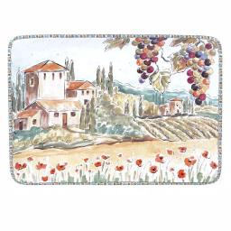 Certified International Tuscan Breeze 16 in. Rectangular Ceramic Platter, Multi-Colored thumbnail 1