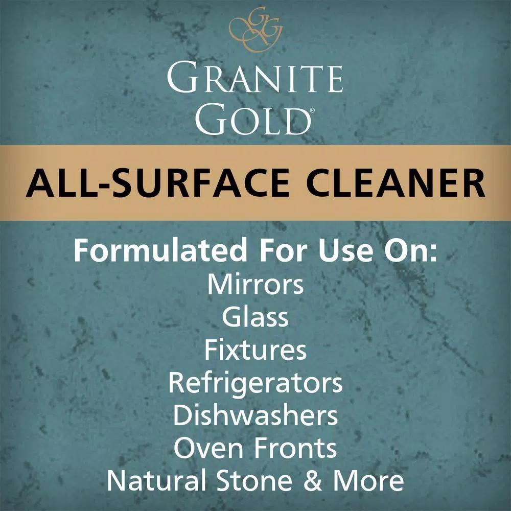 Granite Gold All-Surface Cleaner, 24 oz. - Safe for Natural Stone, Glass, and Stainless Steel