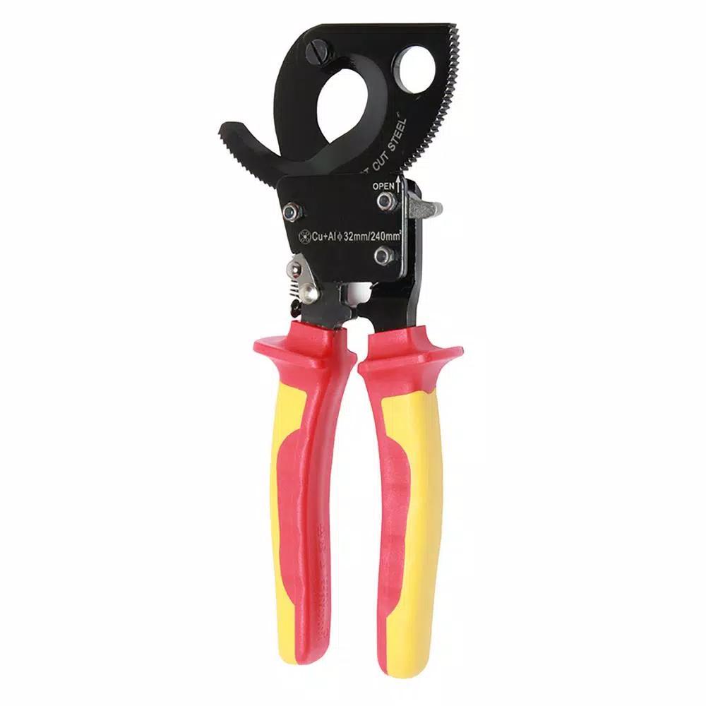 Pro'sKit 9.4 in. VDE 1000V Insulated Ratchet Cable Cutter