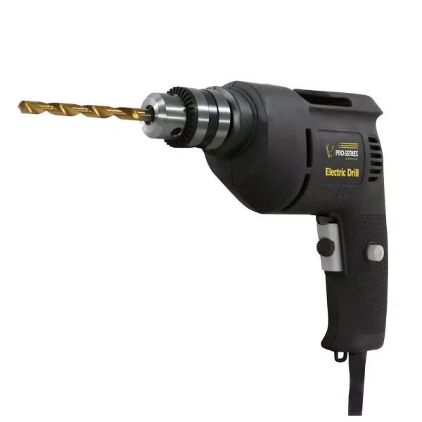 PRO-SERIES 3/8 in. Corded Electric Variable Speed Reversible Power Drill, 3.8 Amp
