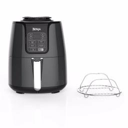 Ninja 4 Qt. Air Fryer, Black and Gray Electric Countertop Fryer with Recipe Book thumbnail 1