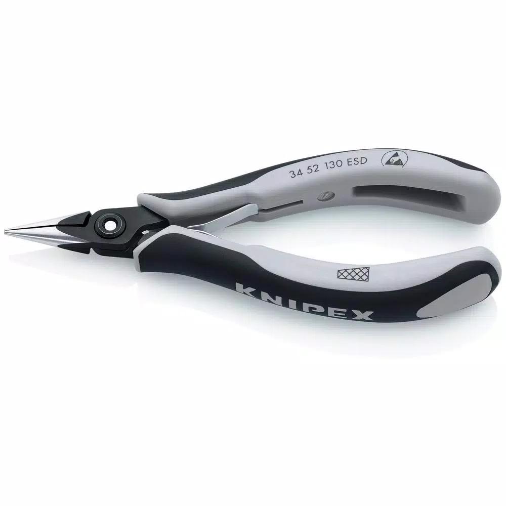 KNIPEX 5-1/4 in. Precision Electronics Gripping Pliers with ESD Handles