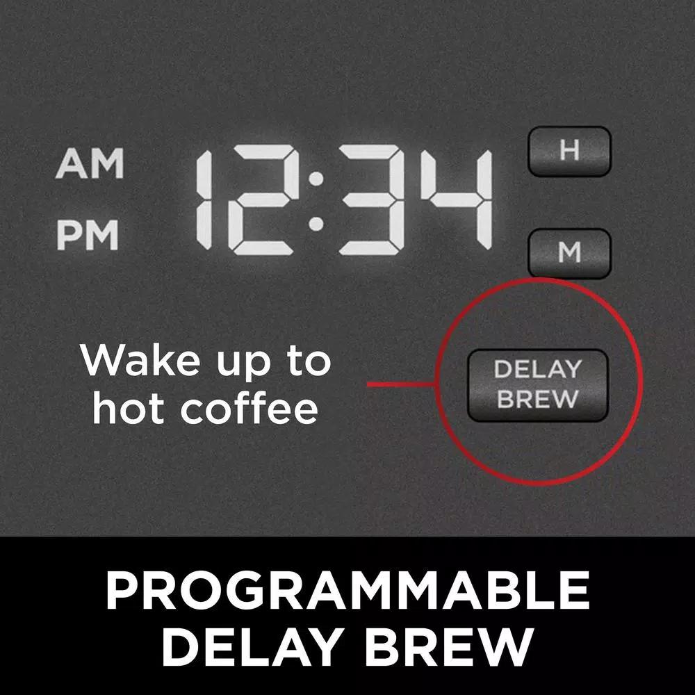 Ninja 12-Cup Programmable Drip Coffee Maker, Black Stainless Steel