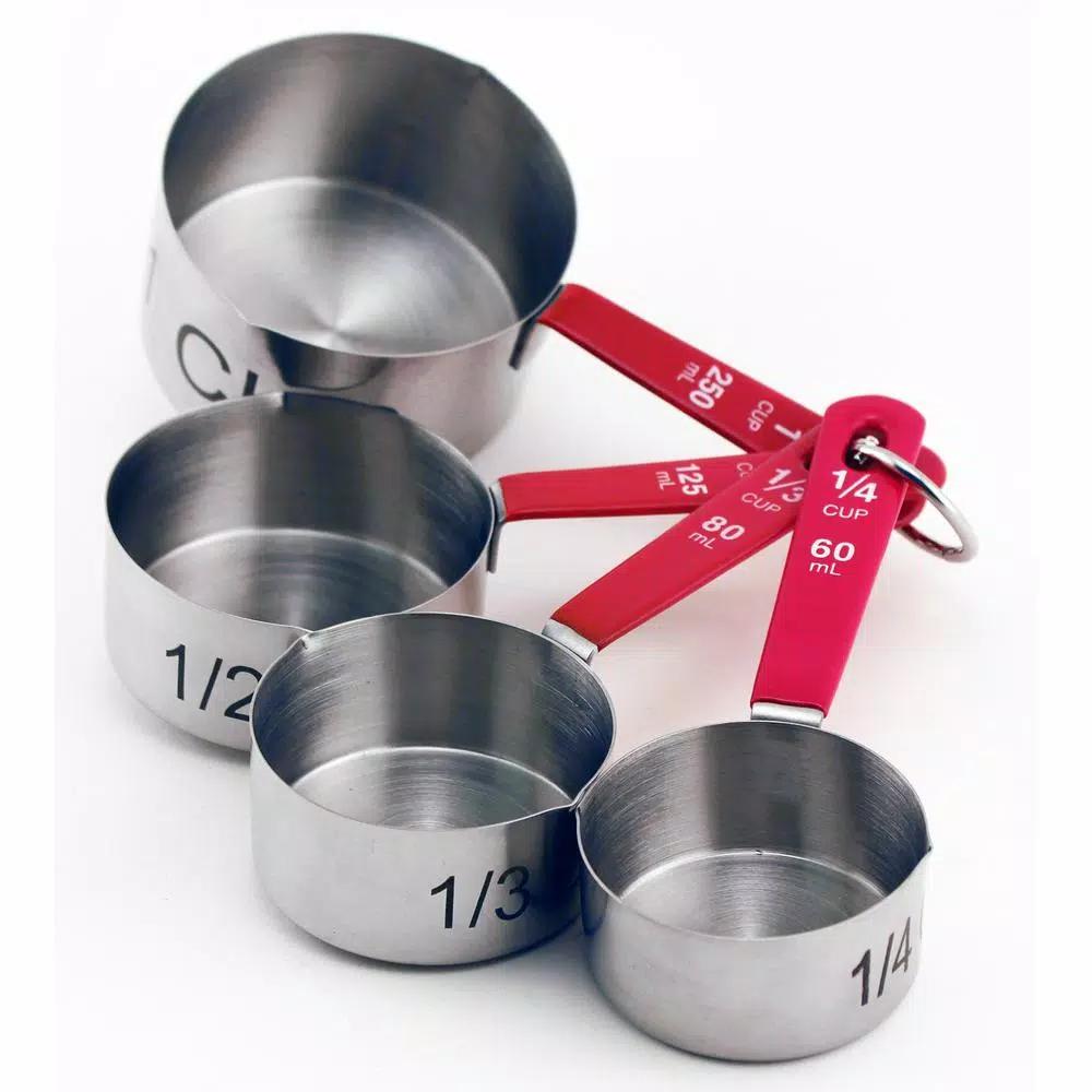 BergHOFF 7-Piece 18/10 Stainless Steel Baking Set with 3 Whisks and 4 Measuring Cups