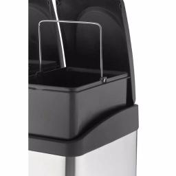 Step N' Sort 12 Gal. 3-Compartment Stainless Steel Trash Can and Recycling Bin with Step Pedals thumbnail 7