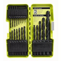 RYOBI 21-Piece Black Oxide Drill Bit Set with Bonus 25 ft. Tape Measure thumbnail 5